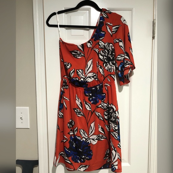 DR2 - One Shouldered Floral Dress - Sz Small - Picture 3 of 5